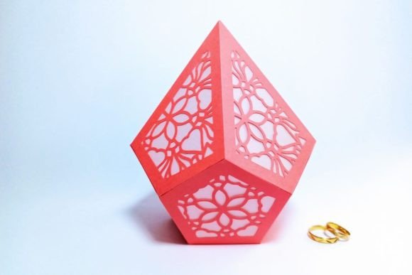 Floral Wedding Paper Lantern Template