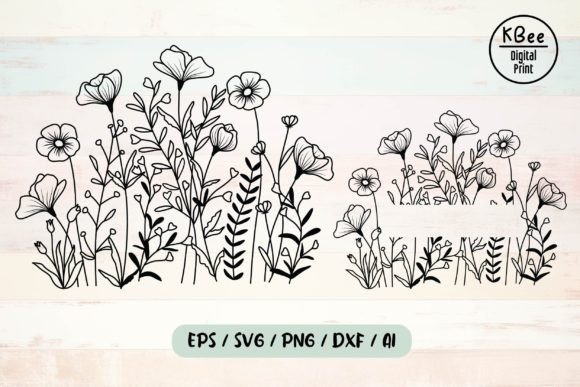 Flower Svg, Floral Svg, Wildflower Svg