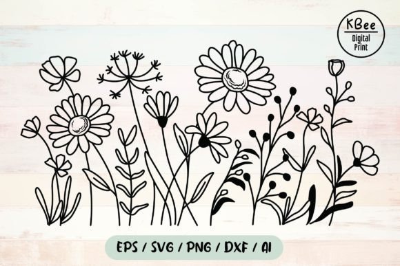 Flower Svg, Wildflower Svg, Floral Svg