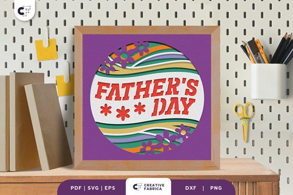 Groovy Father’s Day 3D Shadow Box
