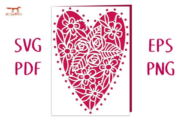 Review: Filigree Floral Heart Card SVG Cut File